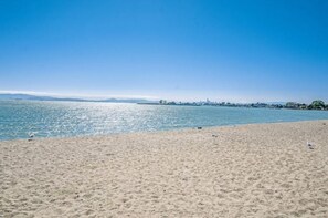 Sun loungers, beach towels