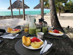 Free daily continental breakfast  - Mambo Beach Villas (Matemwe)