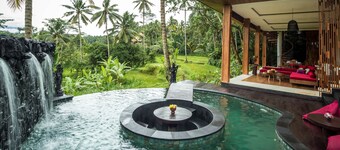 3 bedroom luxury villa resort w/ private infinity pool overlooking rice fields!