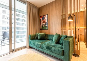 Apartamento 1 Dormitorio Casal | Nappali | Okostévé