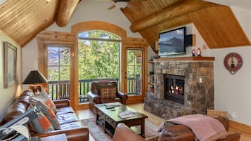 TV connectée, cheminée