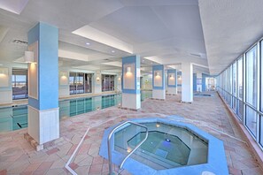 Indoor pool, a heated pool