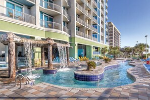 Indoor pool, outdoor pool - Three Bedroom Deluxe, Luxury Condo, Myrtle Beach, SC (3249167) (North Myrtle Beach)