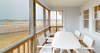 Gorgeous, renovated ocean-view home with central AC, W/D & pool - near the beach