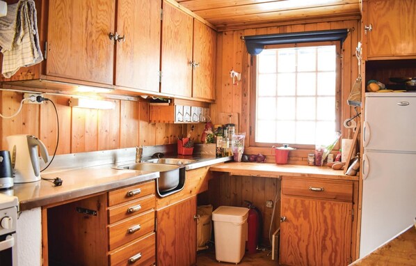 Fridge, stovetop