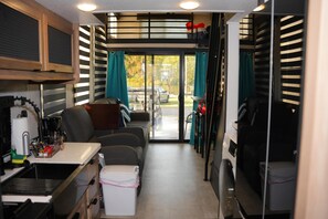 Cabin, 1 Bedroom, Non Smoking, Lake View | Living area - Bells Marina & Resort (Eutawville)