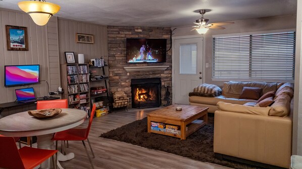 Smart-tv, pejs, videospil, dvd-afspiller