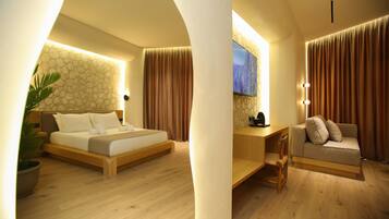 1 habitaciĂłn, escritorio y espacio para trabajar con laptop