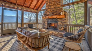 Interior - Seven Turns to Sunrise - Panoramic Views | EV Charger | Hot Tub (Blue Ridge)