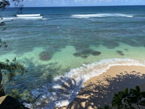 Sun loungers, beach towels