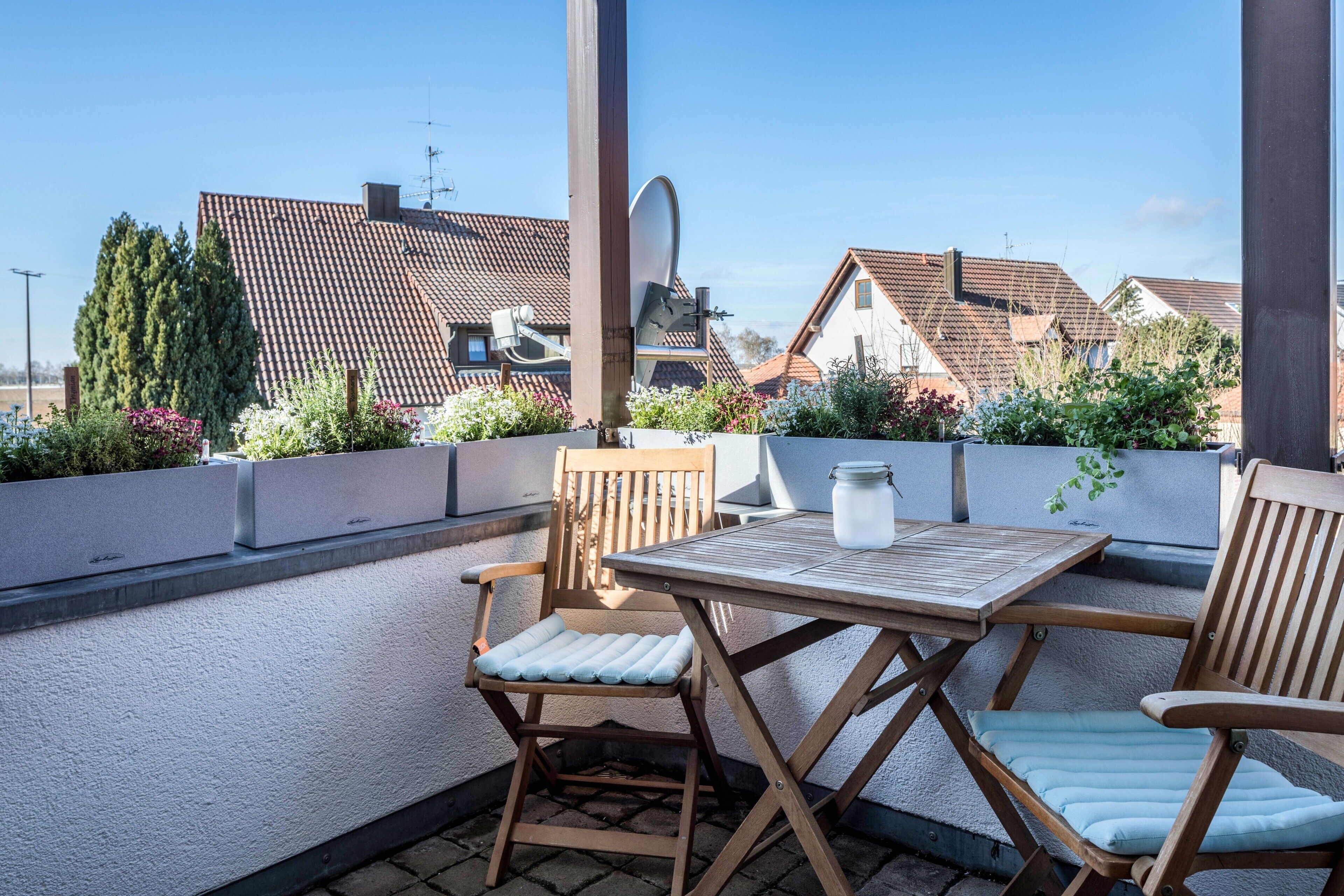 屋外ダイニングエリア