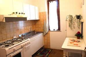Geladeira, fogão, cooktop, talheres/pratos/utensílios de cozinha
