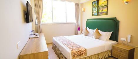 Luksus-suite | Minibar, pengeskab på værelset, individuelt design