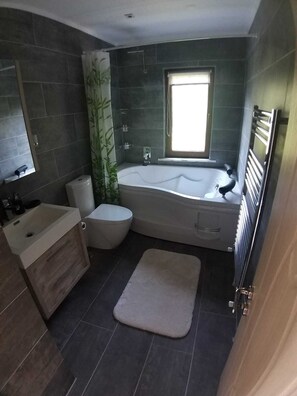 Panoramic Double or Twin Room, Mountain View | Bathroom | Shower, rainfall showerhead - Turkish Mountain Retreat (Saadet)