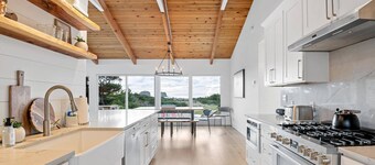 Magnificent Oceanfront Views of Twin Rocks on Private Acre, Pet Friendly, Hot Tub, Fire-Pit, Deck