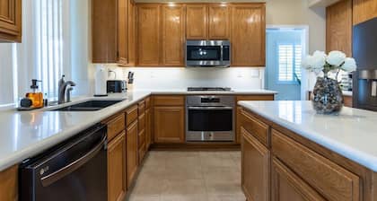Lux Haven with Movie Theater, Hot Tub, Office, and Grill NestNights