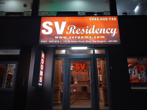 Majoituspaikan julkisivu