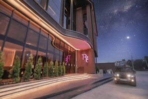 Voorkant van accommodatie