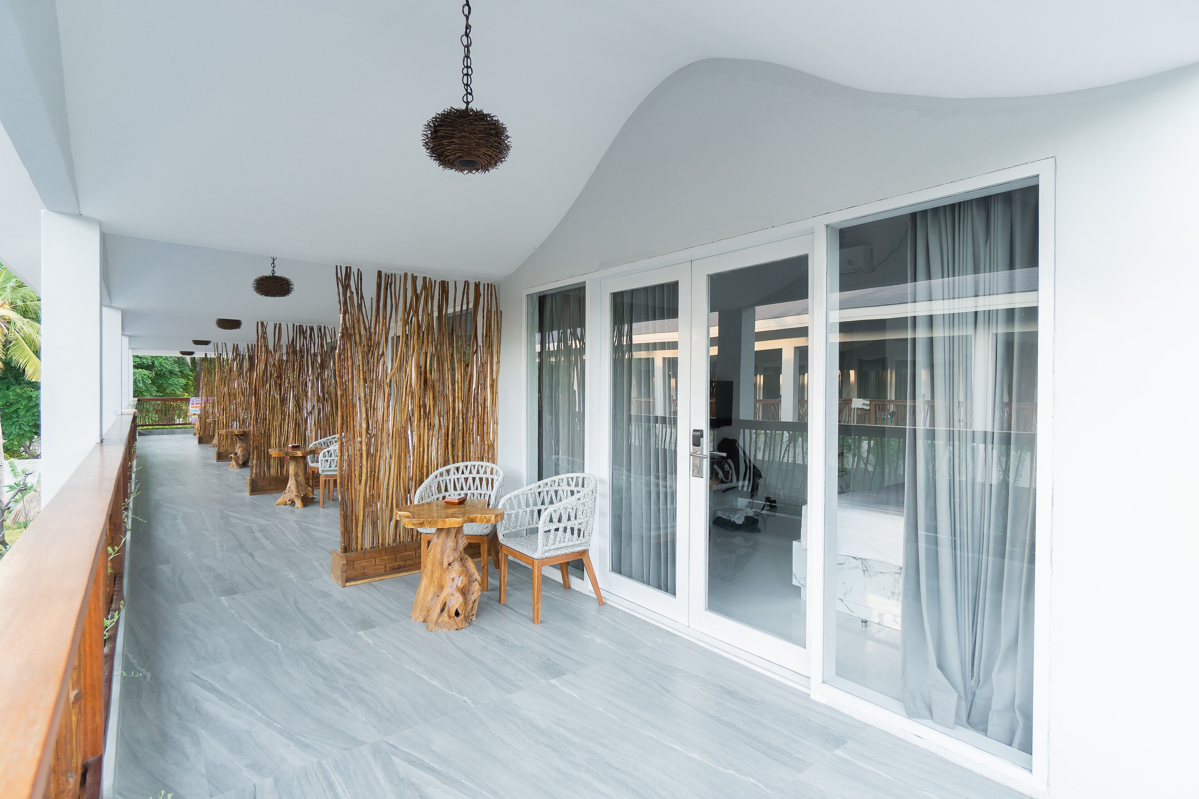 Deluxe Double Room, Terrace, Courtyard View | Desk, free WiFi, bed sheets