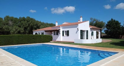 Typical Menorcan rural house close to virgin coves
