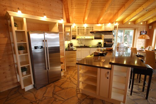 Luxury apartment Mondschein 180sqm on the Berlin lake - sauna - 4 bathrooms - canoes free