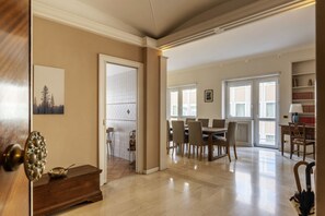 Dining - GuestHost - Elegant and comfortable 140sqm apartment that can accommodate up to 6 people. Located on the 2rd floor, with a lift (not suitable for disabled), of a building located few steps away from Cipro Metro Stop, the property is 12 minutes walk away  (Roma)