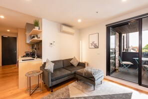 Basic Apartment, 1 Queen Bed | Living area - Modern 1 Bedroom Apartment in Brunswick East Near CBD (Brunswick East)