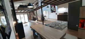 Interior - Artist's studio converted into a Loft (Saint-Chinian)