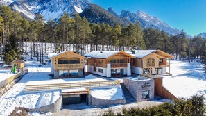 Exterior - Apartment 'Les Ciases Chalets Dolomites Apt 5' with Private Terrace, Balcony and Wi-Fi (San Vigilio di Marebbe)