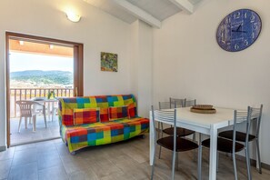 Dining - Holiday Apartment "Sea View" with Private Balcony & A/C (Isola Rossa)