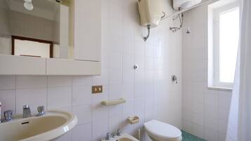 Dusche, Haartrockner, HandtĂŒcher