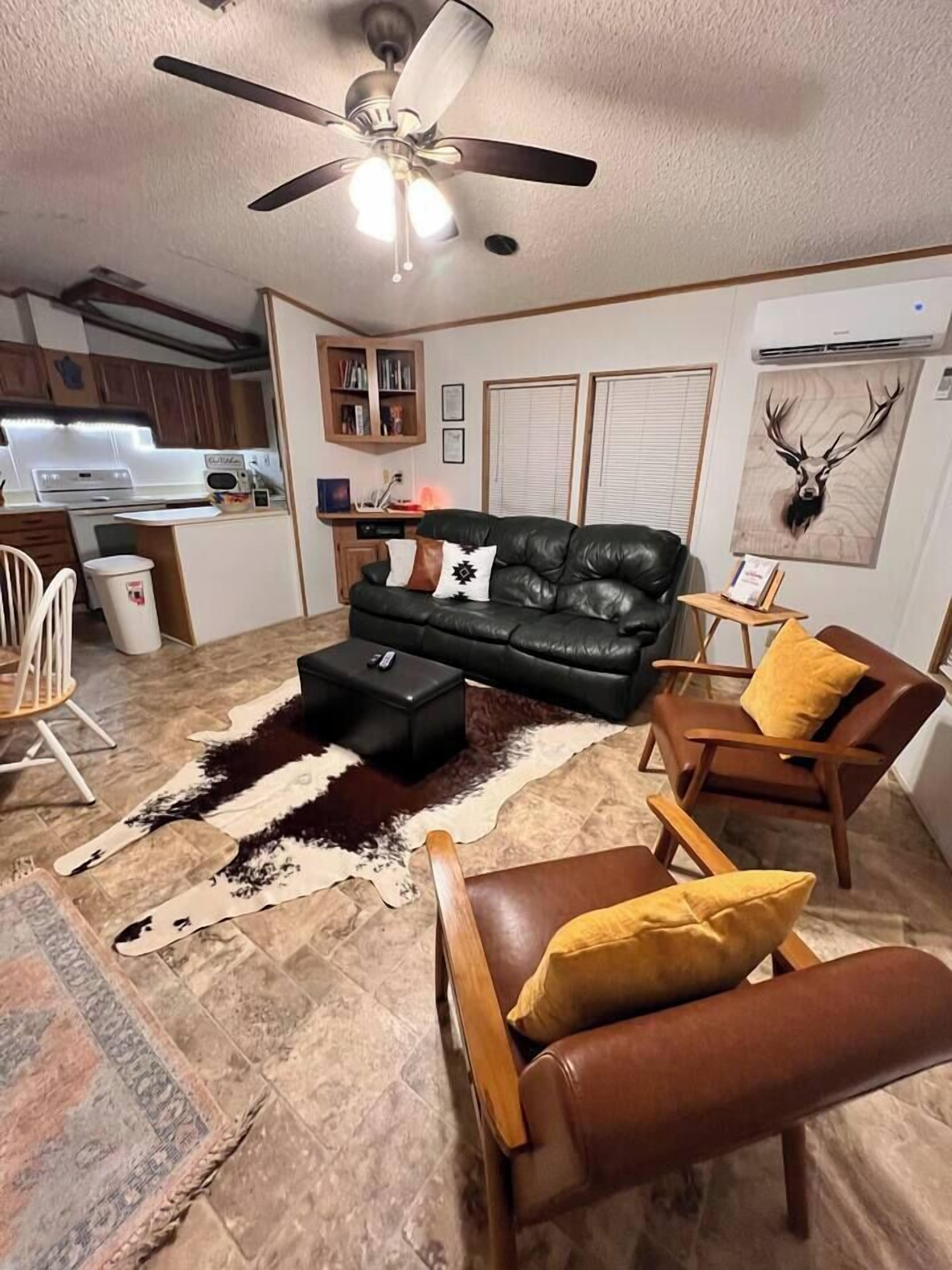 电视、壁炉、办公室