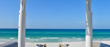Beach nearby, beach towels