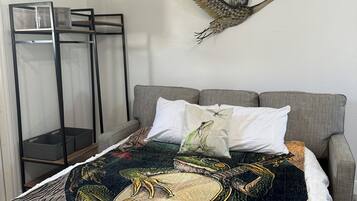 2 bedrooms, iron/ironing board, travel crib, WiFi