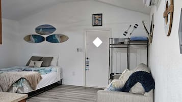 2 bedrooms, iron/ironing board, travel crib, WiFi