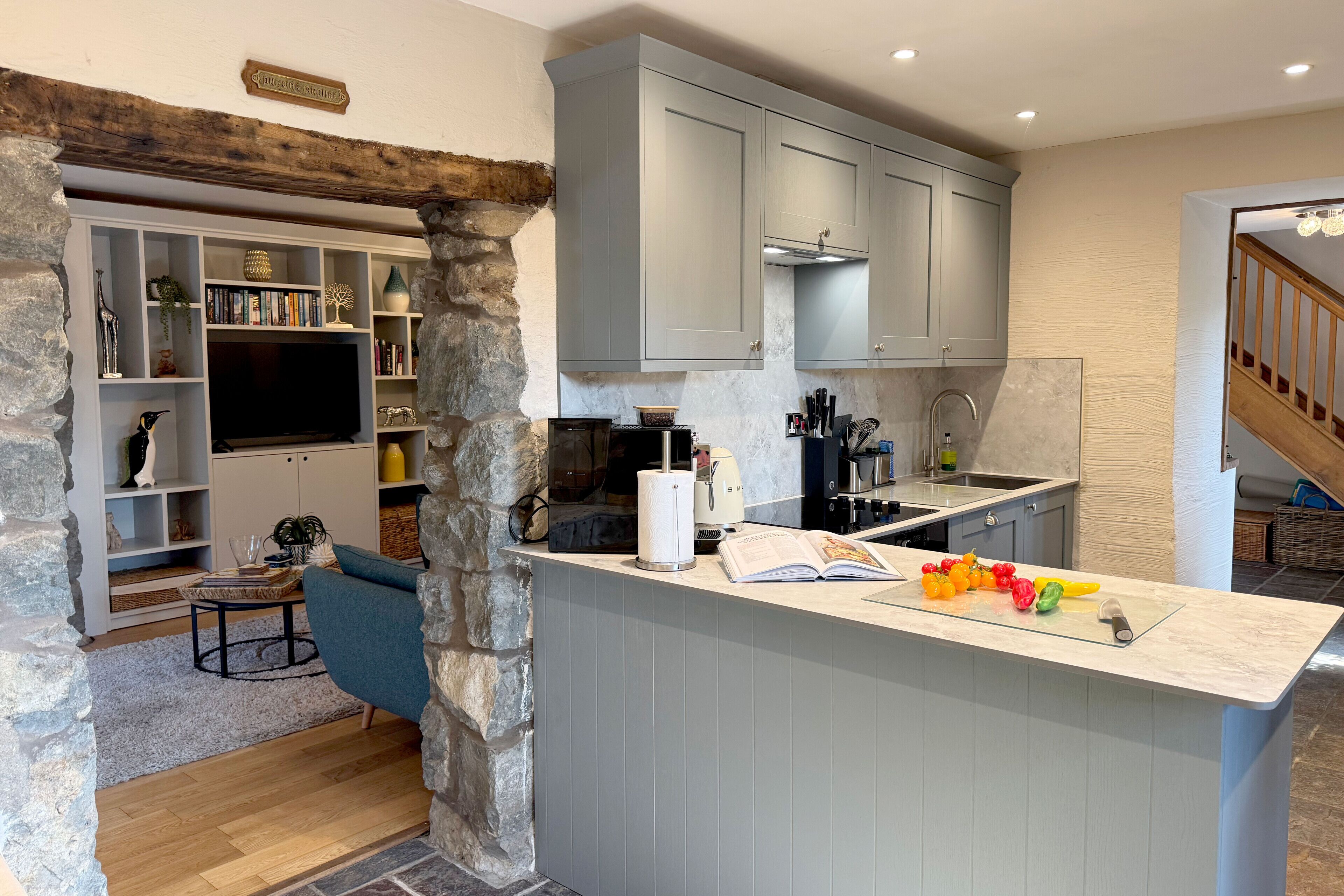 Refrigerador, horno, lavavajillas, tostadora