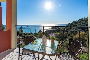 Apartment, 1 Bedroom, Smoking, Balcony | Balcony - Studio Apartments With Pool Panorama sea View Pelekas Beach Corfu (Corfu)