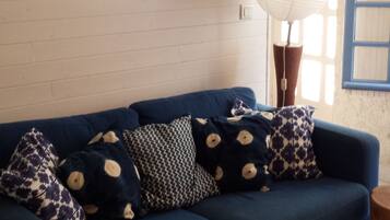 Televisión, chimenea y libros