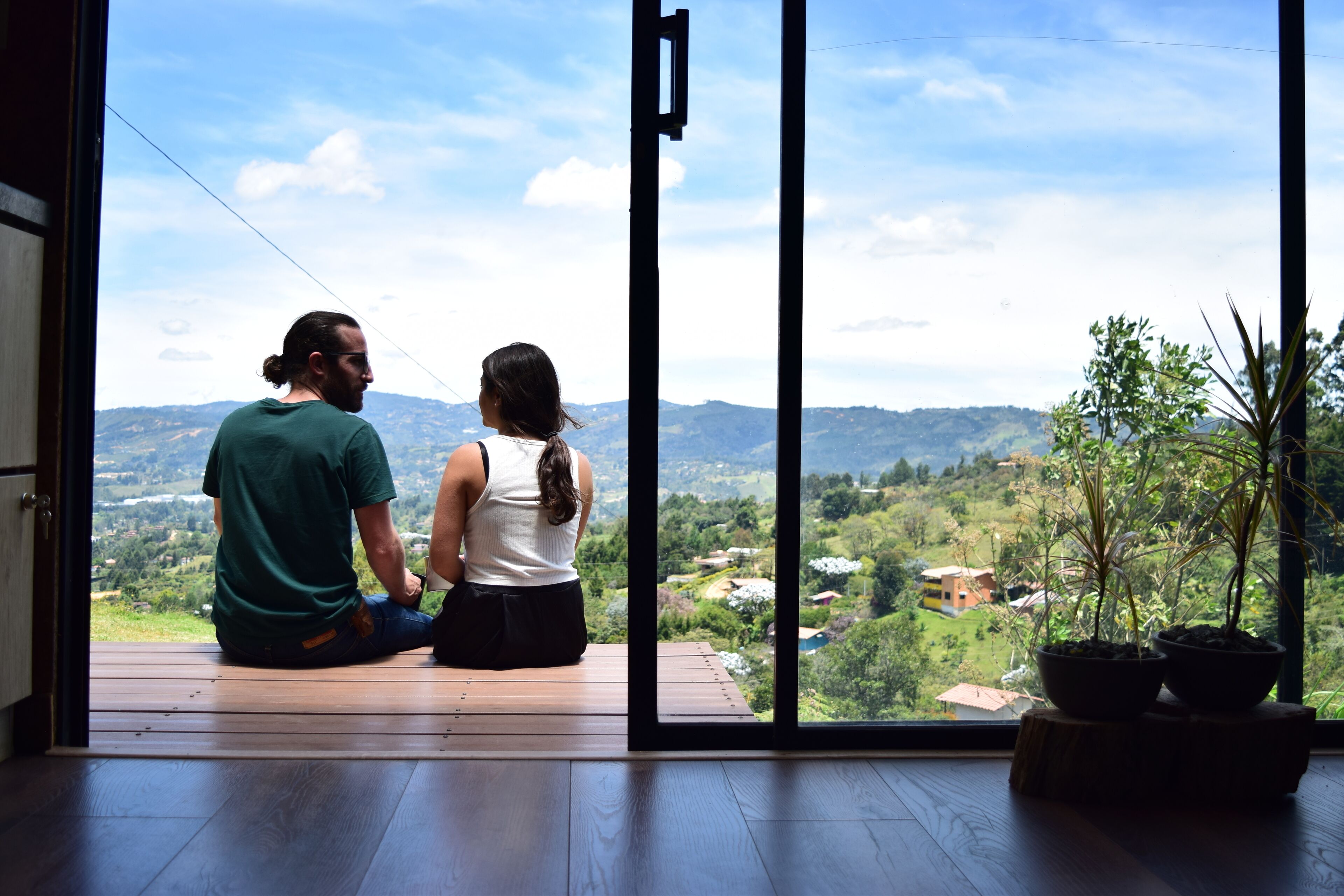 Vue depuis l’hébergement