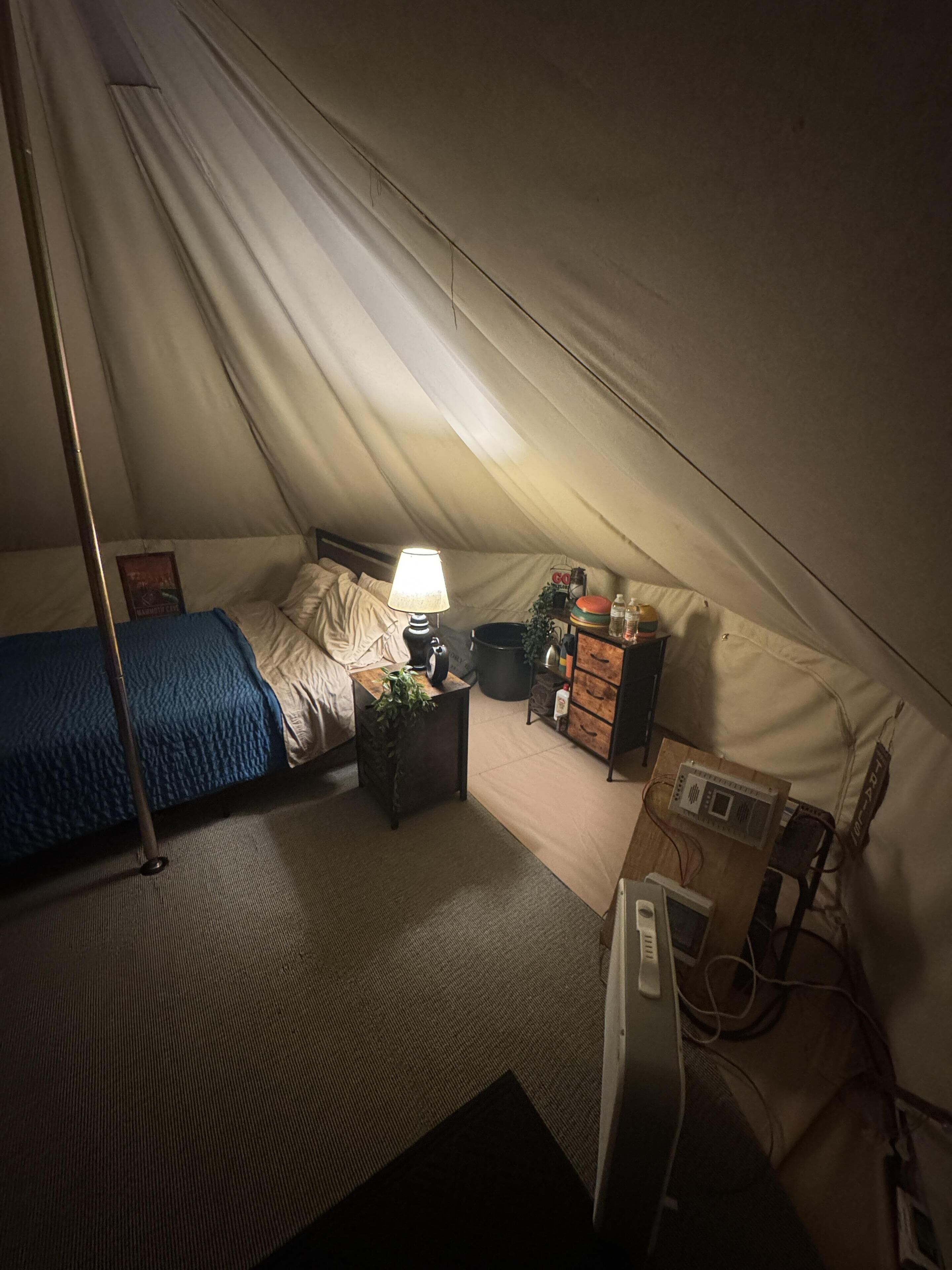 1 makuuhuone, vuodevaatteet