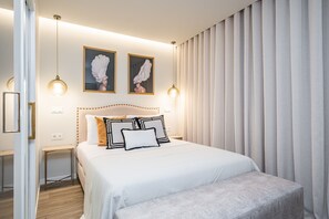 1 dormitorio, cuna de viaje, wifi gratis y ropa de cama