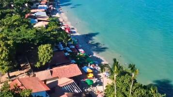 Beach nearby, sun loungers