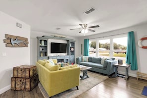 TV, video games, books, stereo