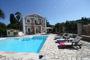 Villa, 3 Bedrooms, Accessible, Private Pool | Pool | Outdoor pool - Durrell Corfu Strawberry-pink Villa (Corfu)