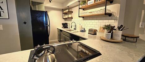 Condo, 1 Bedroom | Private kitchen | Fridge, coffee/tea maker, toaster