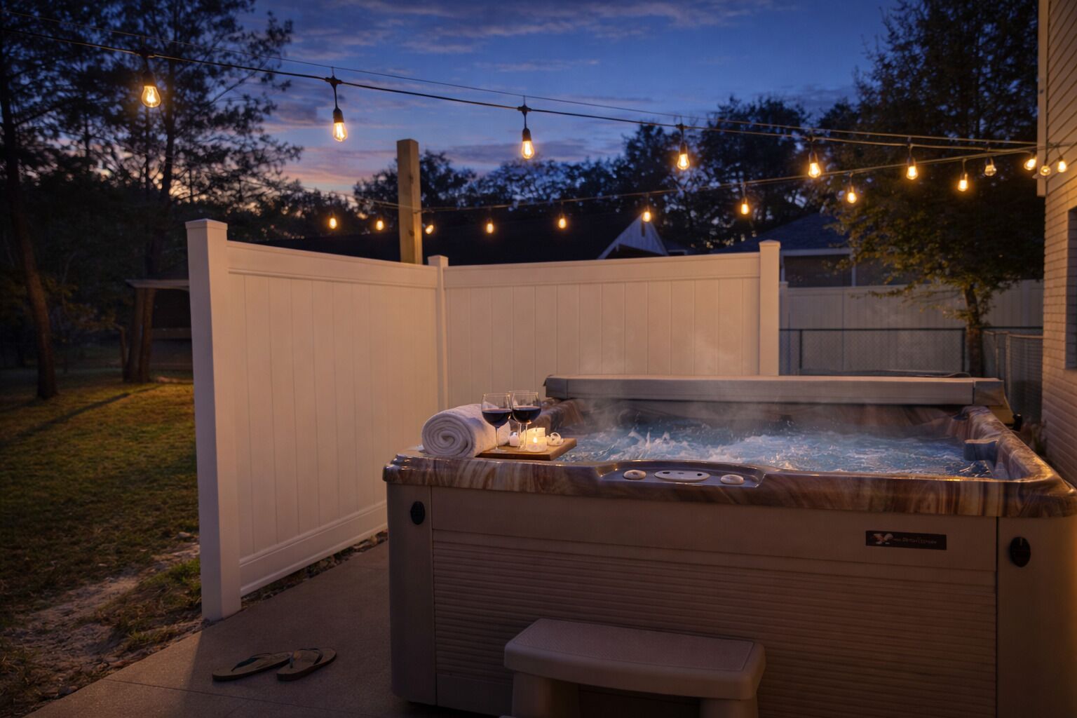 Bain à remous extérieur
