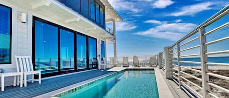 A heated pool