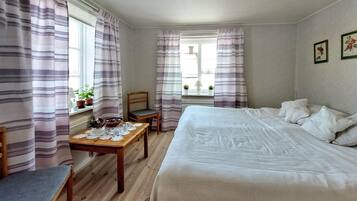 1 makuuhuone, vuodevaatteet