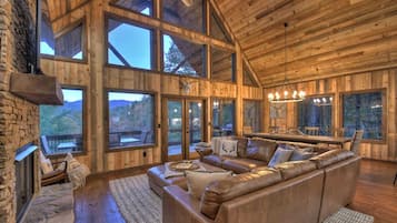 TV, fireplace, offices