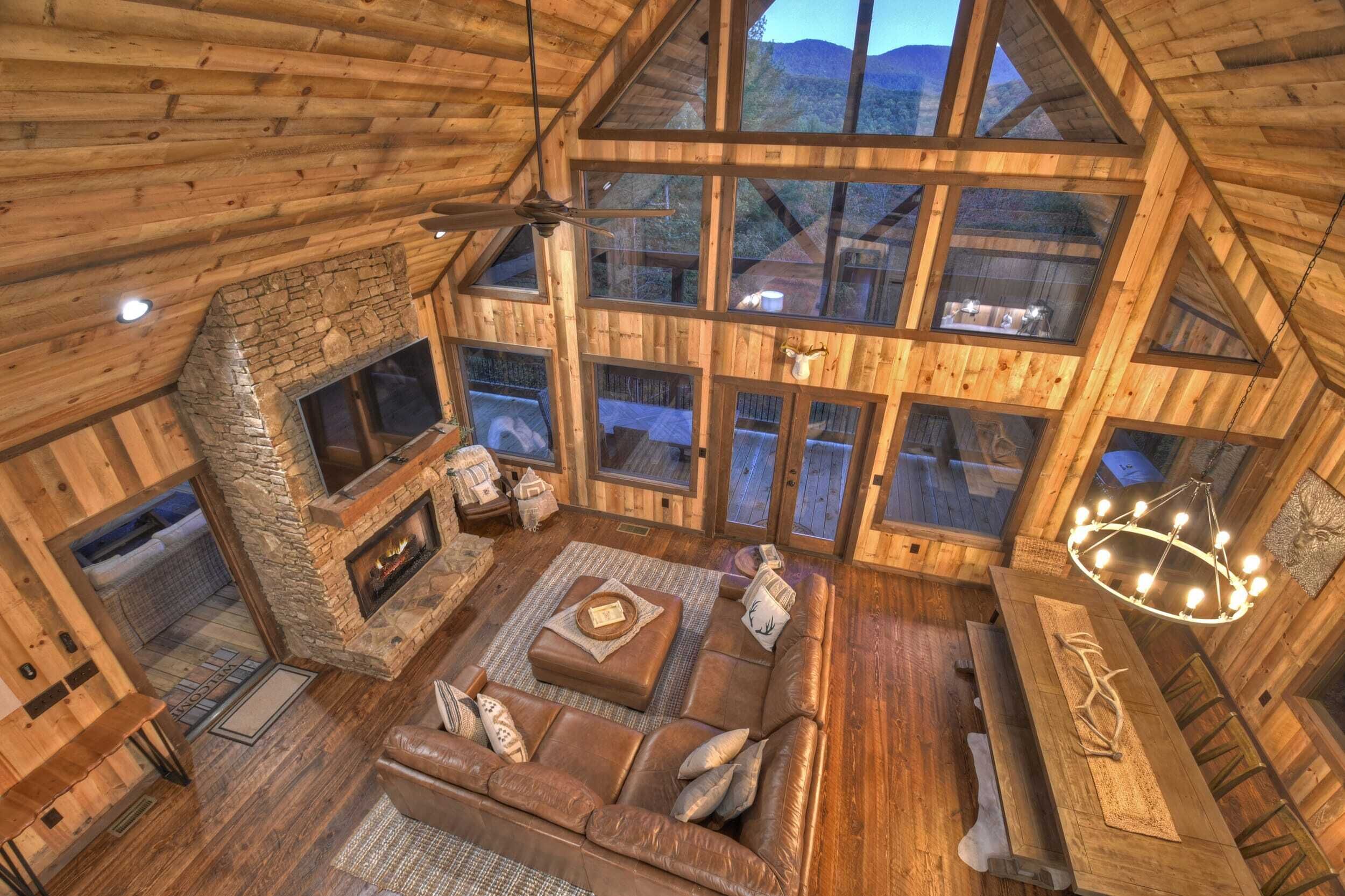 TV, fireplace, offices